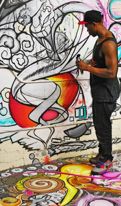 first time painting a large scale wall
