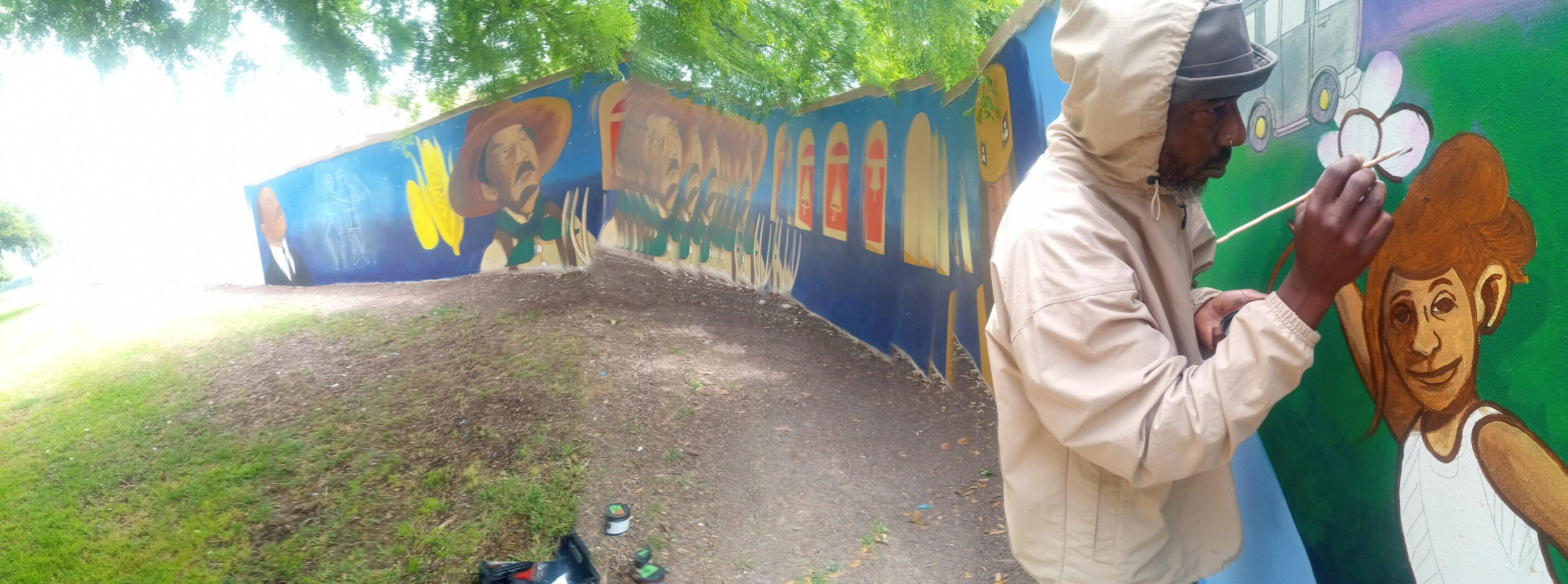 MLK Park Mural Assist Jelani Lateef